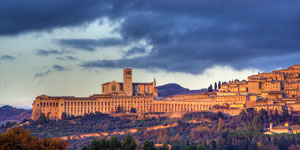 De basiliek van Assisi
